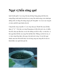 Ngọt vị hến sông quê