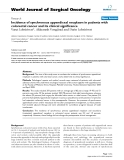 Báo cáo khoa học: "Incidence of synchronous appendiceal neoplasm in patients with colorectal cancer and its clinical significance"