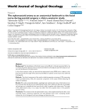 Báo cáo khoa học: "The stylomastoid artery as an anatomical landmark to the facial nerve during parotid surgery: a clinico-anatomic study"