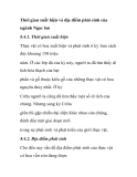 Thời gian xuất hiện và địa điểm phát sinh của ngành