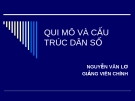 Bài giảng: QUI MÔ VÀ CẤU TRÚC DÂN SỐ