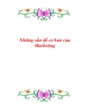 Những vấn đề cơ bản của Marketing