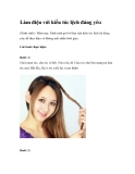 Làm điệu với kiểu tóc lệch đáng yêu