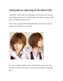 Những kiểu tóc ngắn đáng để thử nhất hè 2011