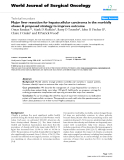 Báo cáo khoa học: "Major liver resection for hepatocellular carcinoma in the morbidly obese: A proposed strategy to improve outcome"