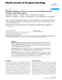 Báo cáo khoa học: "Delayed malignant melanoma recurrence simulating primary ovarian cancer: Case report"