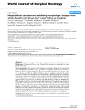 Báo cáo khoa học: "Hepatobiliary cystadenoma exhibiting morphologic changes from simple hepatic cyst shown by 11-year follow up imagings"