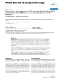 Báo cáo khoa học: "Intramucosal leiomyosarcoma of the stomach following hereditary retinoblastoma in childhood – a case report and review of the literature"