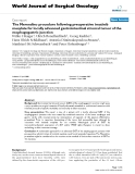 Báo cáo khoa học: "The Merendino procedure following preoperative imatinib mesylate for locally advanced gastrointestinal stromal tumor of the esophagogastric junction"