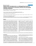 Báo cáo y học: "Natural killer cell dysfunction is a distinguishing feature of systemic onset juvenile rheumatoid arthritis and macrophage activation syndrome"