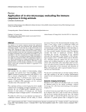Báo cáo y học: "Application of in vivo microscopy: evaluating the immune response in living animals"