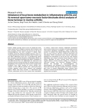 Báo cáo y học: " Imbalance of local bone metabolism in inflammatory arthritis and its reversal upon tumor necrosis factor blockade: direct analysis of bone turnover in murine arthritis"