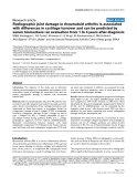 Báo cáo y học: "Radiographic joint damage in rheumatoid arthritis is associated with differences in cartilage turnover and can be predicted by serum biomarkers: an evaluation from 1 to 4 years after diagnosis"