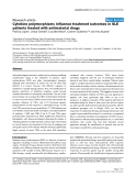 Báo cáo y học: "Cytokine polymorphisms influence treatment outcomes in SLE patients treated with antimalarial drugs"