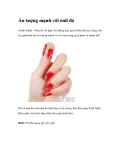 Ấn tượng mạnh với nail đỏ