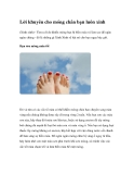 Lời khuyên cho móng chân bạn luôn xinh