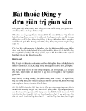 Bài thuốc Đông y đơn giản trị giun sán 