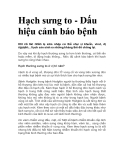 Hạch sưng to - Dấu hiệu cảnh báo bệnh 