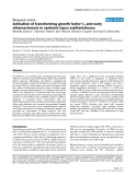 Báo cáo y học: "Activation of transforming growth factor-β1 and early atherosclerosis in systemic lupus erythematosus"