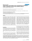 Báo cáo y học: "Osteoarthritis and nutrition. From nutraceuticals to functional foods: a systematic review of the scientific evidence"