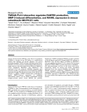 Báo cáo y học: "TWEAK/Fn14 interaction regulates RANTES production, BMP-2-induced differentiation, and RANKL expression in mouse osteoblastic MC3T3-E1 cells"