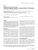 Báo cáo y học: "Functional magnetic resonance imaging findings in fibromyalgia"