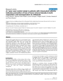 Báo cáo y học: " A 1-year case-control study in patients with rheumatoid arthritis indicates prevention of loss of bone mineral density in both responders and nonresponders to infliximab"