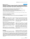 Báo cáo y học: "Biomarker profiles in serum and saliva of experimental Sjögren's syndrome: associations with specific autoimmune manifestations"