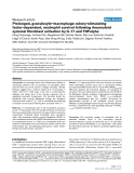 Báo cáo y học: "Prolonged, granulocyte–macrophage colony-stimulating factor-dependent, neutrophil survival following rheumatoid synovial fibroblast activation by IL-17 and TNFalpha"