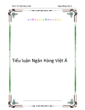 Tiểu luận Ngân Hàng Việt Á