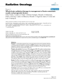 Báo cáo khoa học: " Whole brain radiation therapy in management of brain metastasis: results and prognostic factors"