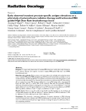 Báo cáo khoa học: " Early observed transient prostate-specific antigen elevations on a pilot study of external beam radiation therapy and fractionated MRI guided High Dose Rate brachytherapy boost"