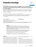 Báo cáo khoa học: "  Intensity Modulated Radiotherapy (IMRT) in the postoperative treatment of an adenocarcinoma of the endometrium complicated by a pelvic kidney"