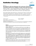 Báo cáo khoa học: " Neoadjuvant radiochemotherapy in the treatment of fixed and semi-fixed rectal tumors. Analysis of results and prognostic factors"