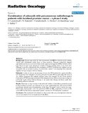 Báo cáo khoa học: " Combination of celecoxib with percutaneous radiotherapy in patients with localised prostate cancer – a phase I study"