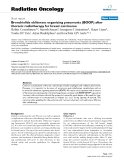 Báo cáo khoa học: "  Bronchiolitis obliterans organizing pneumonia (BOOP) after thoracic radiotherapy for breast carcinoma"