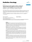 Báo cáo khoa học: "  Late treatment with imatinib mesylate ameliorates radiation-induced lung fibrosis in a mouse model"