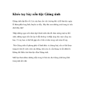 Khéo tay bày nến tiệc Giáng sinh