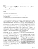 Báo cáo y học: "5HT2A polymorphism His452Tyr in a German Caucasian systemic sclerosis population - authors’ response"