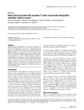 Báo cáo y học: "Heat shock protein 60 reactive T cells in juvenile idiopathic arthritis: what is ne"