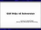 Giới thiệu về Subversion ( TS. NGÔ BÁ HÙNG )