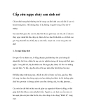 Cấp cứu ngực chảy sau sinh nở