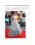 Emma Watson và những khoảnh khắc thời trang nhất