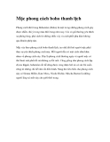 Mặc phong cách boho thanh lịch