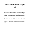 Chăm sóc trẻ bị chàm thể tạng tại nhà