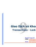 Giao Dịch và KhoáTransactions - Lock