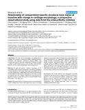 Báo cáo y học: " Relationship of compartment-specific structural knee status at baseline with change in cartilage morphology: a prospective observational study using data from the osteoarthritis initiative"