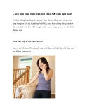 Cách đơn giản giúp bạn đốt cháy 500 calo mỗi ngày