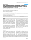 Báo cáo y học: "Active immunization to tumor necrosis factor-α is effective in treating chronic established inflammatory disease: a long-term study in a transgenic model of arthritis"