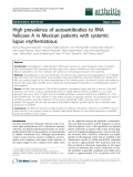 Báo cáo y học: "High prevalence of autoantibodies to RNA helicase A in Mexican patients with systemic lupus erythematosus"